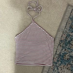 Forever 21 striped crop top- size small